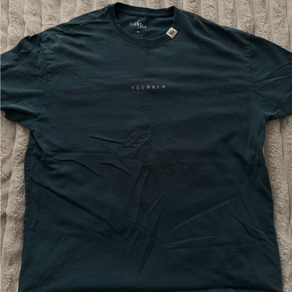 YoungLA Men's Deep Teal Short Sleeve Tee
